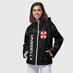 Ветровка с капюшоном женская UMBRELLA CORP, цвет: 3D-белый — фото 2