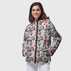 Ветровка с капюшоном женская Studio Ghibli, цвет: 3D-черный — фото 2