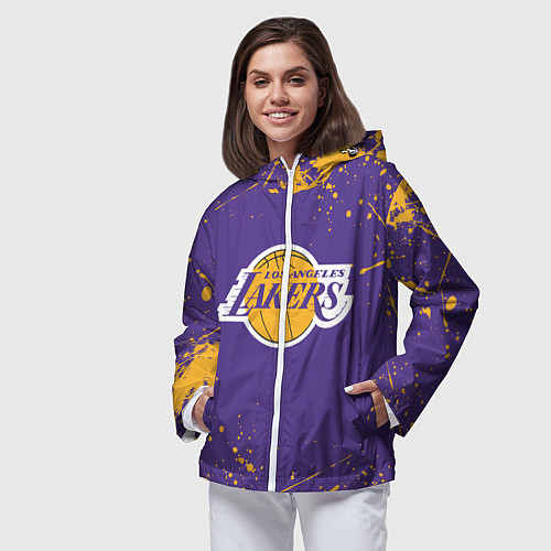 Женская ветровка LA LAKERS / 3D-Белый – фото 3