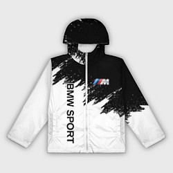 Ветровка с капюшоном женская BMW, цвет: 3D-белый