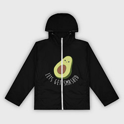 Ветровка с капюшоном женская Авокадо, цвет: 3D-белый