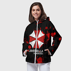 Ветровка с капюшоном женская UMBRELLA CORP, цвет: 3D-белый — фото 2