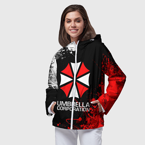 Женская ветровка UMBRELLA CORPORATION / 3D-Белый – фото 3
