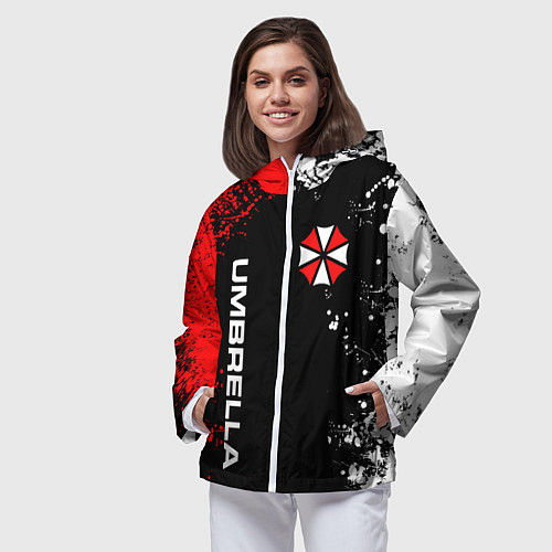 Женская ветровка UMBRELLA CORPORATION / 3D-Белый – фото 3
