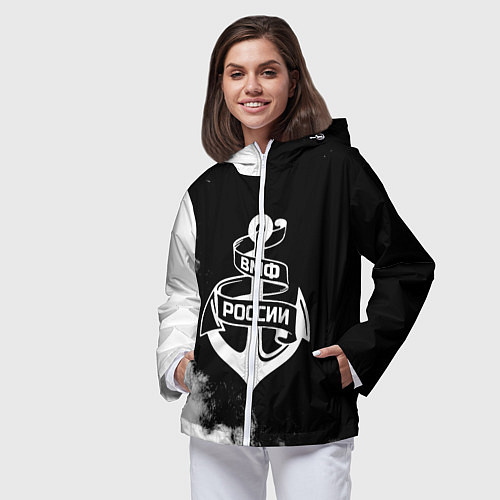 Женская ветровка ВМФ России / 3D-Белый – фото 3