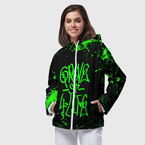 Женская ветровка GROVE STREET GTA / 3D-Белый – фото 3