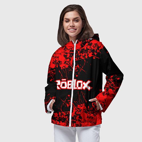 Женская ветровка Roblox / 3D-Белый – фото 3