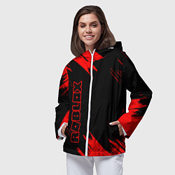 Ветровка с капюшоном женская Roblox, цвет: 3D-белый — фото 2