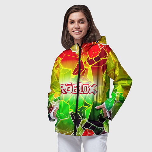Женская ветровка Роблокс / 3D-Черный – фото 3
