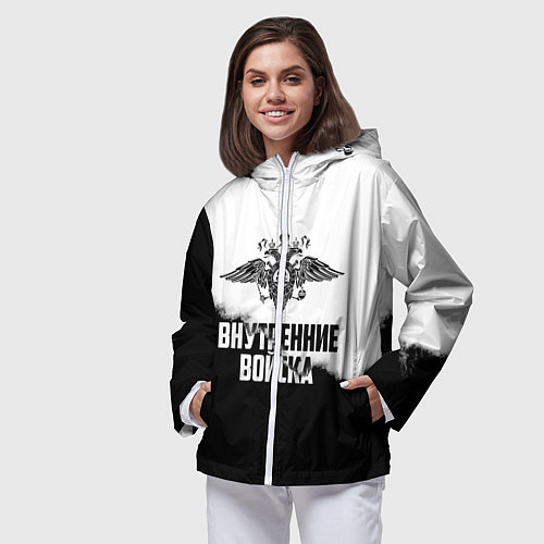Женская ветровка Внутренние Войска / 3D-Белый – фото 3