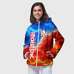 Ветровка с капюшоном женская ROBLOX, цвет: 3D-белый — фото 2