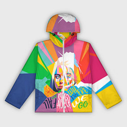 Ветровка с капюшоном женская BILLIE EILISH, цвет: 3D-белый