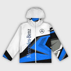 Ветровка с капюшоном женская Mercedes-Benz, цвет: 3D-белый