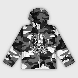 Ветровка с капюшоном женская ВВ МВД, цвет: 3D-белый