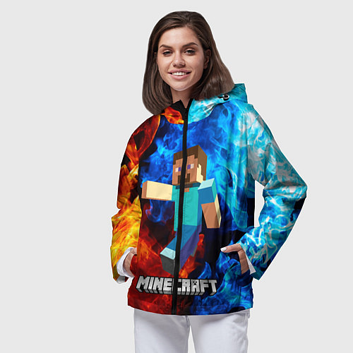 Женская ветровка MINECRAFT / 3D-Черный – фото 3