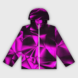 Ветровка с капюшоном женская НЕОНОВАЯ ТЕКСТУРА, цвет: 3D-белый