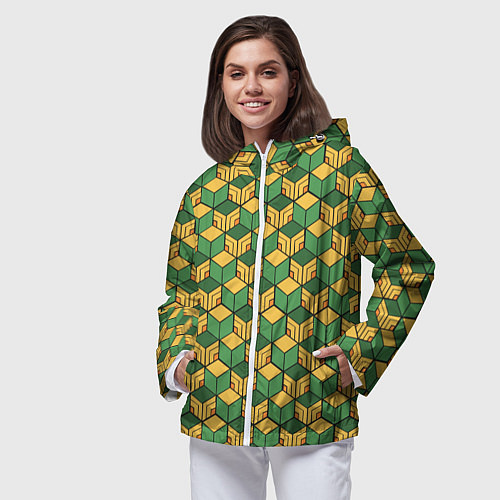 Женская ветровка ГИЮ ТОБИОКА / 3D-Белый – фото 3