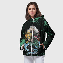 Ветровка с капюшоном женская KIMETSU NO YAIBA, цвет: 3D-белый — фото 2