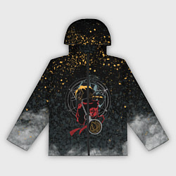 Ветровка с капюшоном женская Стальной алхимик, цвет: 3D-черный