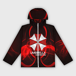 Ветровка с капюшоном женская Umbrella Corp, цвет: 3D-белый