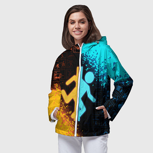 Женская ветровка PORTAL / 3D-Белый – фото 3
