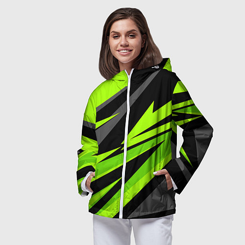 Женская ветровка Форма для фитнеса / 3D-Белый – фото 3