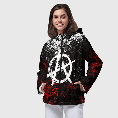Женская ветровка АНАРХИЯ / 3D-Черный – фото 3