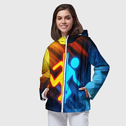 Ветровка с капюшоном женская PORTAL, цвет: 3D-белый — фото 2