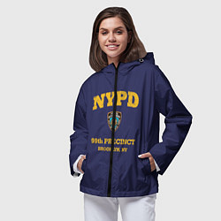 Ветровка с капюшоном женская Бруклин 9-9 департамент NYPD, цвет: 3D-черный — фото 2