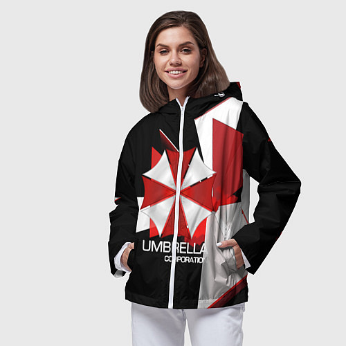 Женская ветровка UMBRELLA CORP / 3D-Белый – фото 3