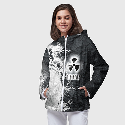 Женская ветровка Сталкер / 3D-Белый – фото 3