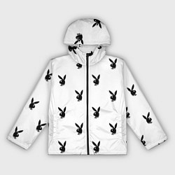 Ветровка с капюшоном женская PLAYBOY, цвет: 3D-черный