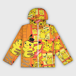 Ветровка с капюшоном женская Pikachu, цвет: 3D-белый