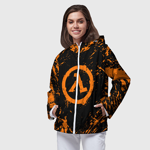 Женская ветровка HALF-LIFE / 3D-Белый – фото 3