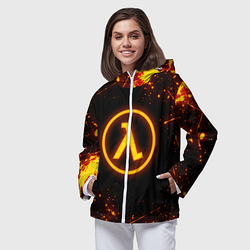 Женская ветровка HALF-LIFE 3 / 3D-Белый – фото 3