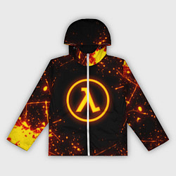 Ветровка с капюшоном женская HALF-LIFE 3, цвет: 3D-белый