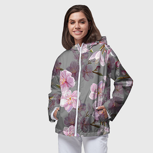 Женская ветровка САКУРА / 3D-Белый – фото 3