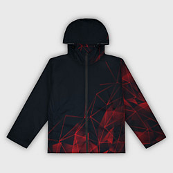Ветровка с капюшоном женская RED STRIPES, цвет: 3D-черный