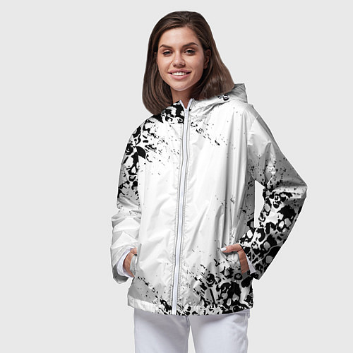 Женская ветровка БЕЛЫЕ ЧЕРЕПА / 3D-Белый – фото 3