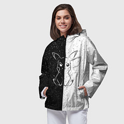 Ветровка с капюшоном женская ПИКАЧУ, цвет: 3D-черный — фото 2