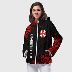 Ветровка с капюшоном женская UMBRELLA CORP, цвет: 3D-белый — фото 2