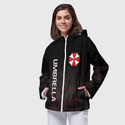 Ветровка с капюшоном женская UMBRELLA CORP, цвет: 3D-белый — фото 2