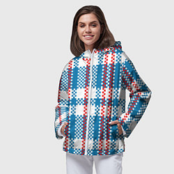 Ветровка с капюшоном женская Челнок, цвет: 3D-белый — фото 2