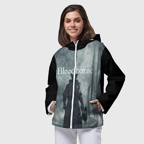 Женская ветровка Bloodborne / 3D-Белый – фото 3