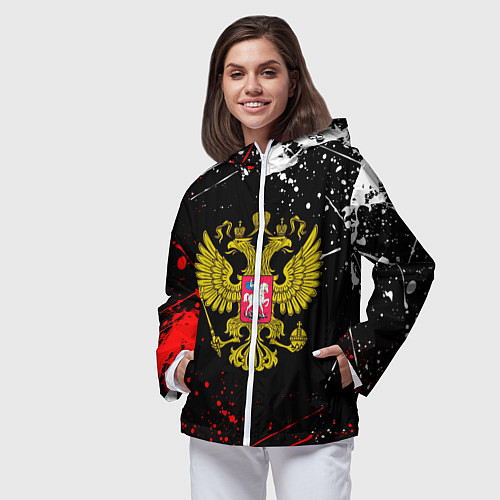 Женская ветровка РОССИЯ / 3D-Белый – фото 3