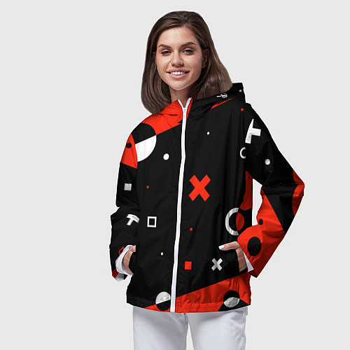 Женская ветровка ФИГУРКИ / 3D-Белый – фото 3