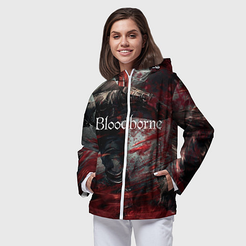 Женская ветровка Bloodborne / 3D-Белый – фото 3