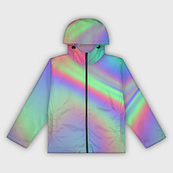 Ветровка с капюшоном женская Gradient vinyl, цвет: 3D-черный