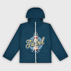Ветровка с капюшоном женская Путешествие, цвет: 3D-белый