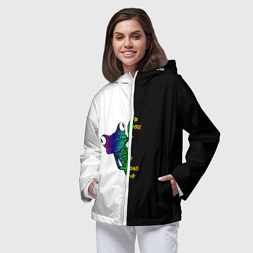 Женская ветровка Лягуха / 3D-Белый – фото 3